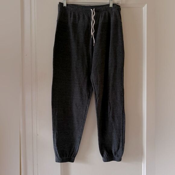 Zara dark gray jogger style sweatpants with ribbed waistband M - Picture 1 of 9